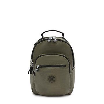 Kipling Seoul Small Classic Tablet Backpacks Green Moss | AU 1859AH